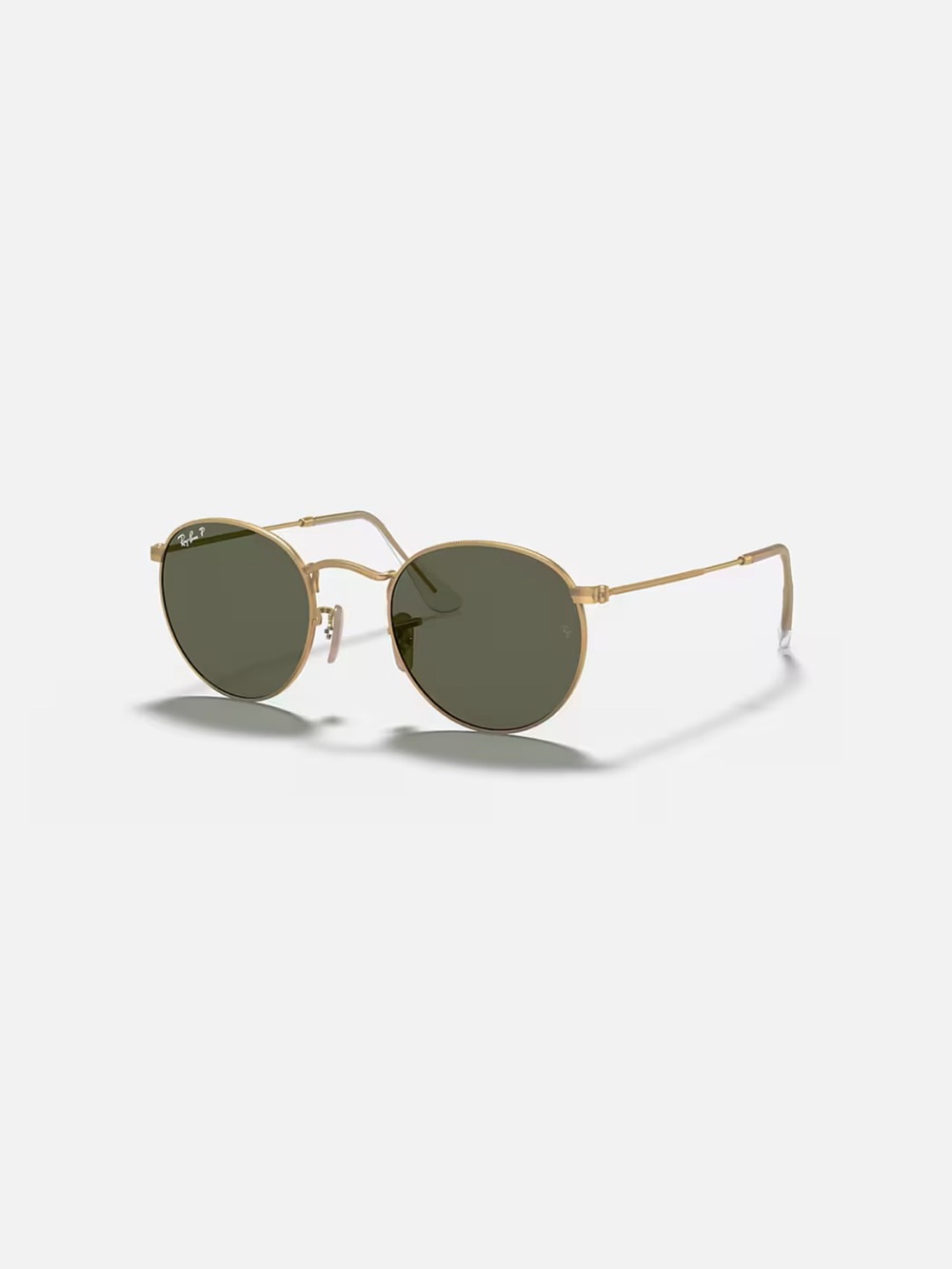Polarized Ray-Ban Round Metal Sunglasses